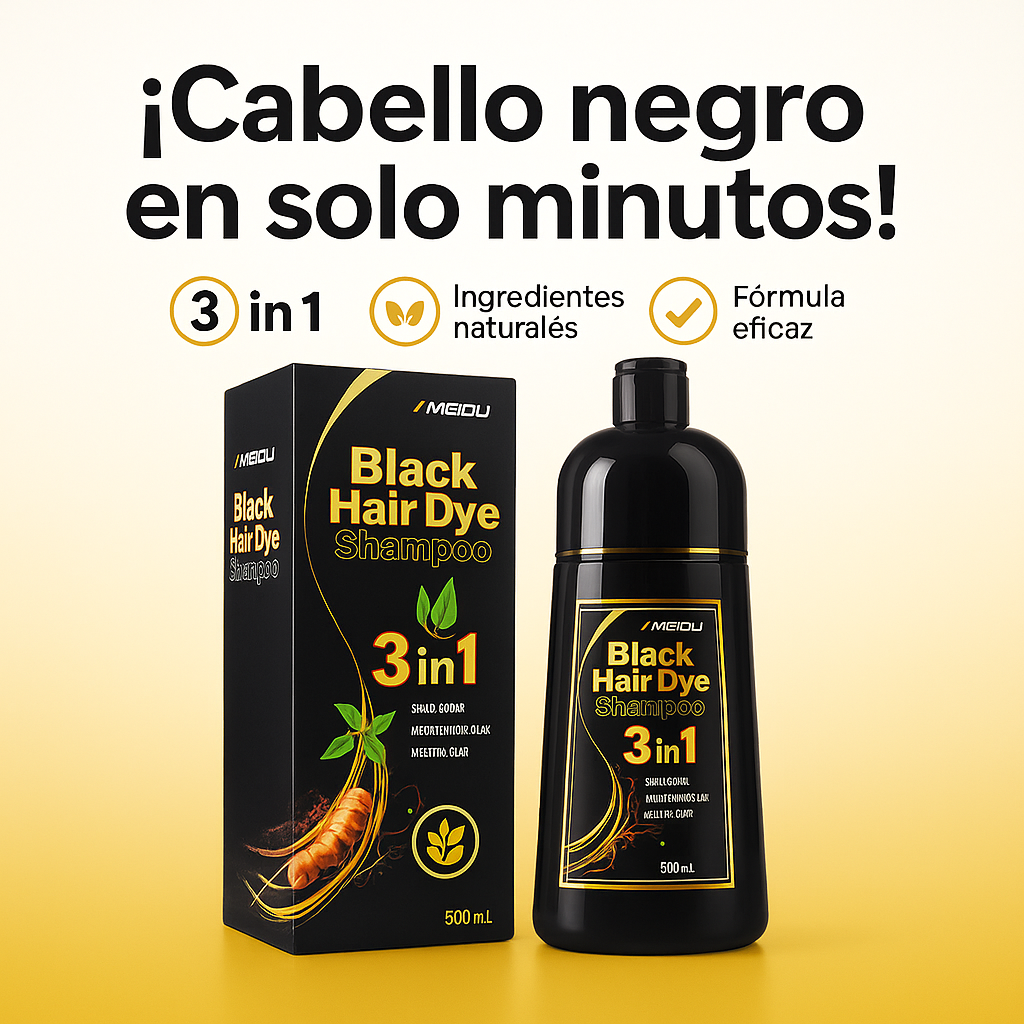 SHAMPOO CUBRE CANAS (TINTE NEGRO)