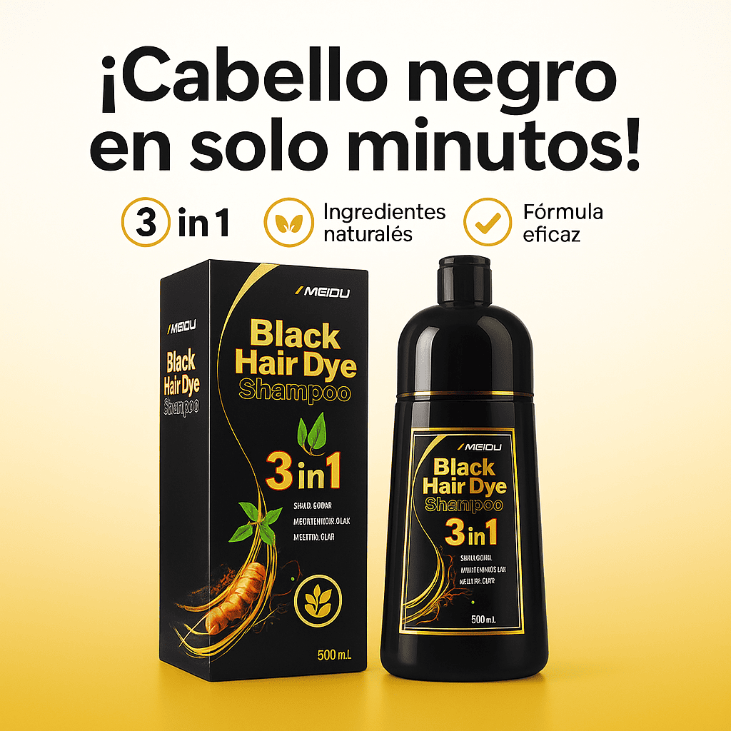SHAMPOO CUBRE CANAS (TINTE NEGRO)