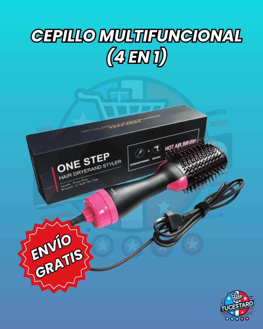 Cepillo multifuncional 4 en 1