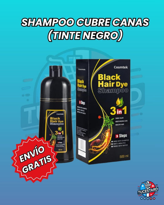 SHAMPOO CUBRE CANAS (TINTE NEGRO)
