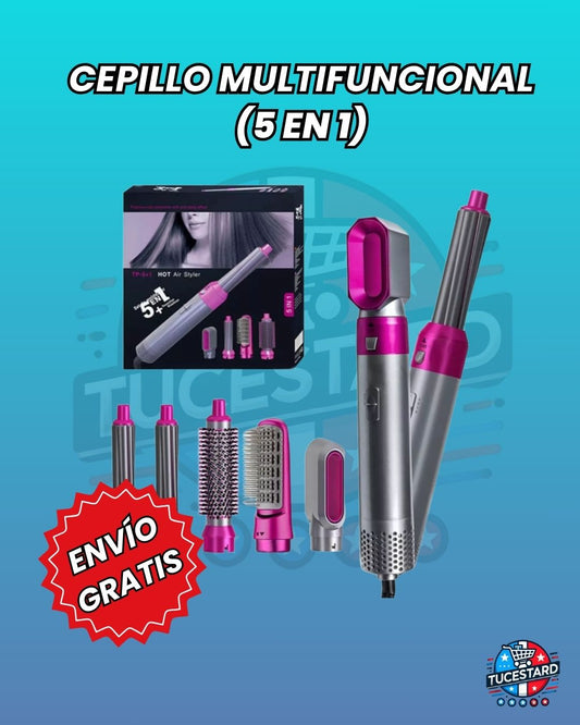 Cepillo con 5 funciones en 1