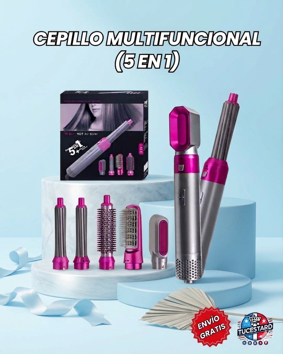 Cepillo con 5 funciones en 1