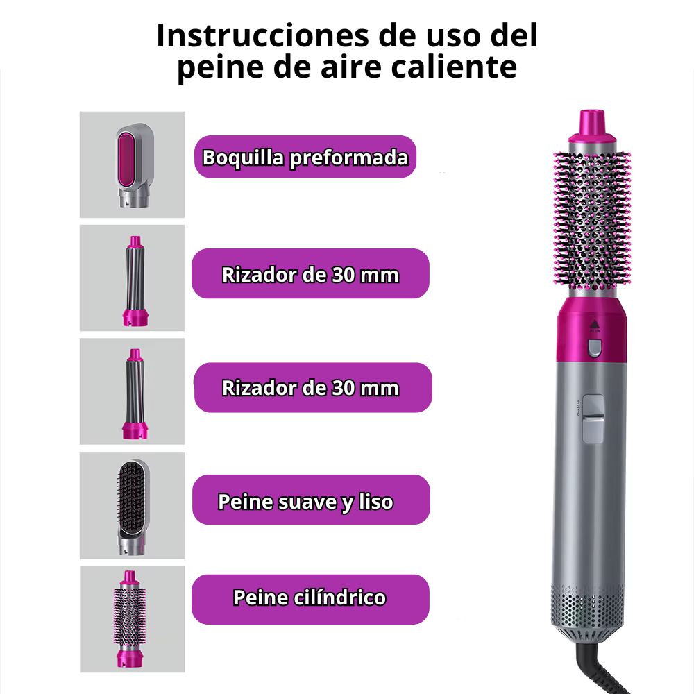 Cepillo con 5 funciones en 1
