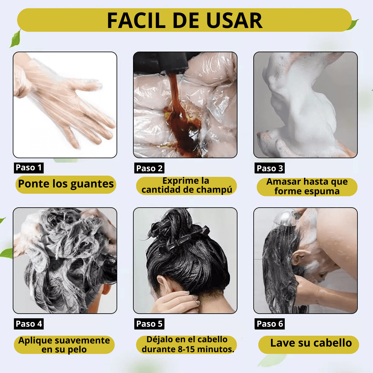 SHAMPOO CUBRE CANAS (TINTE NEGRO)