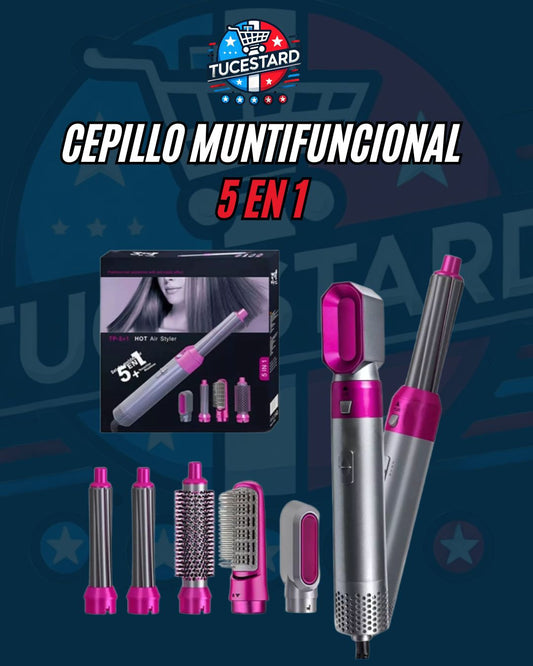 Cepillo con 5 funciones en 1